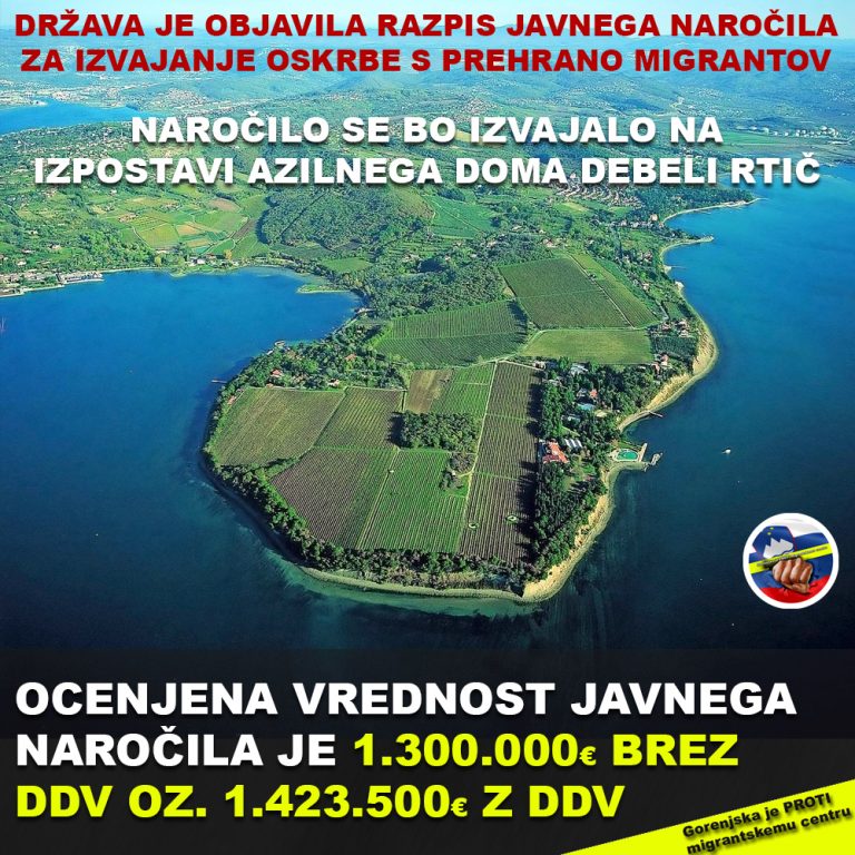 Izvajanje oskrbe s prehrano migrantov na izpostavi azilnega doma Debeli rtič