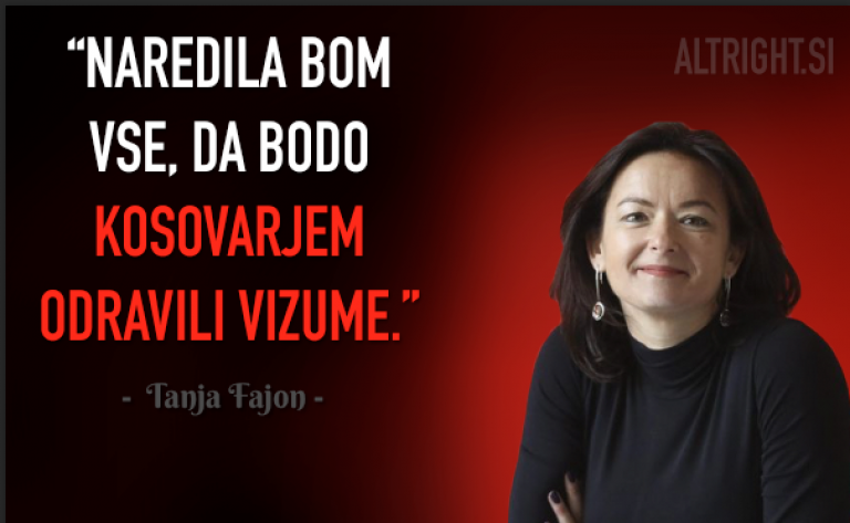 Tanja Fajon: “Naredila bom vse, da bodo Kosovarjem odravili vizume.”